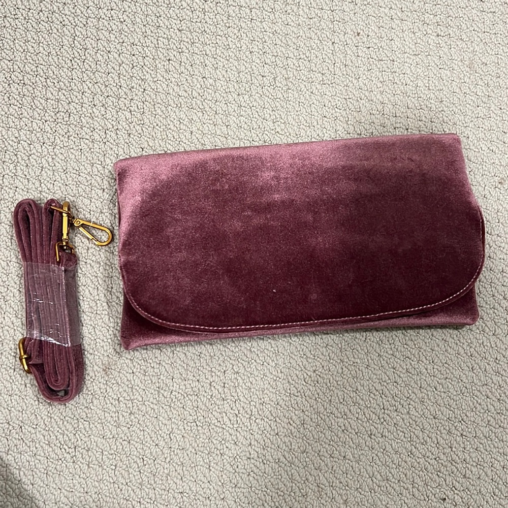 Velvet clutch